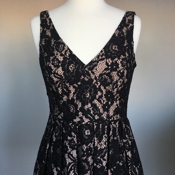 Adrianna Papell/ Aidan Black Lace Cocktail Dress - Picture 2 of 7